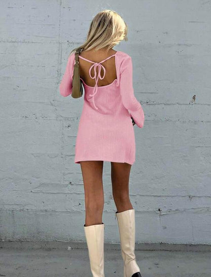Long Sleeve Sweater Dress
