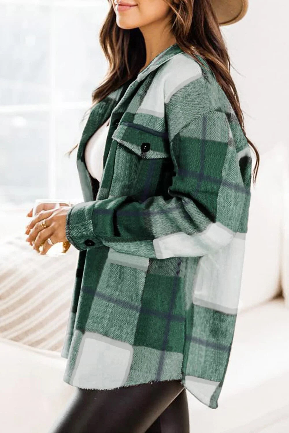 Women's Plaid Flannel Jacket